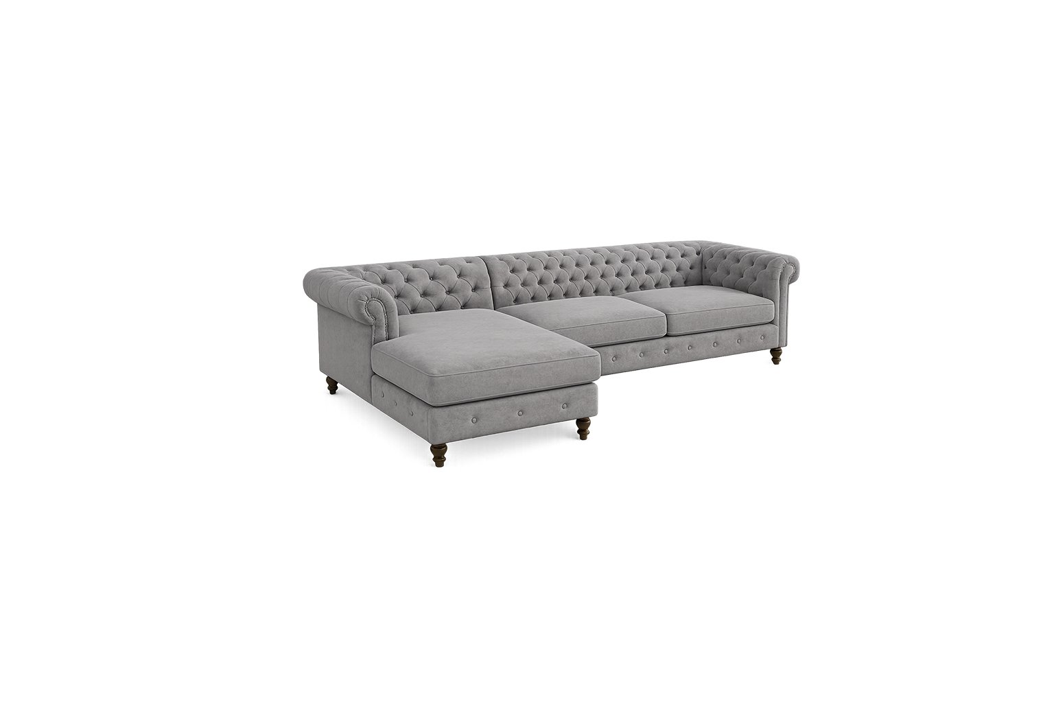 Ash Chester Corner Sofa | Ash-grey Sofa – Taksh Homes Ash Chester Corner Sofa ash-grey sofa – Taksh Homes