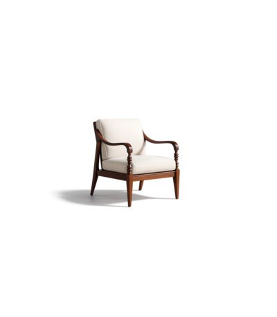 Aurelia Lounge Chair premium fabric chair – Taksh Homes