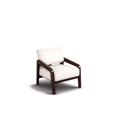 Amber Frame Lounge Chair premium fabric chair – Taksh Homes