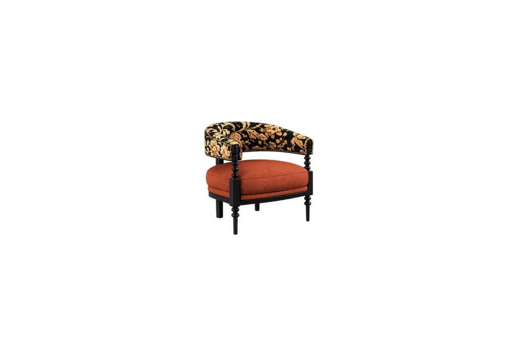 Regalia Accent Chair premium fabric chair – Taksh Homes
