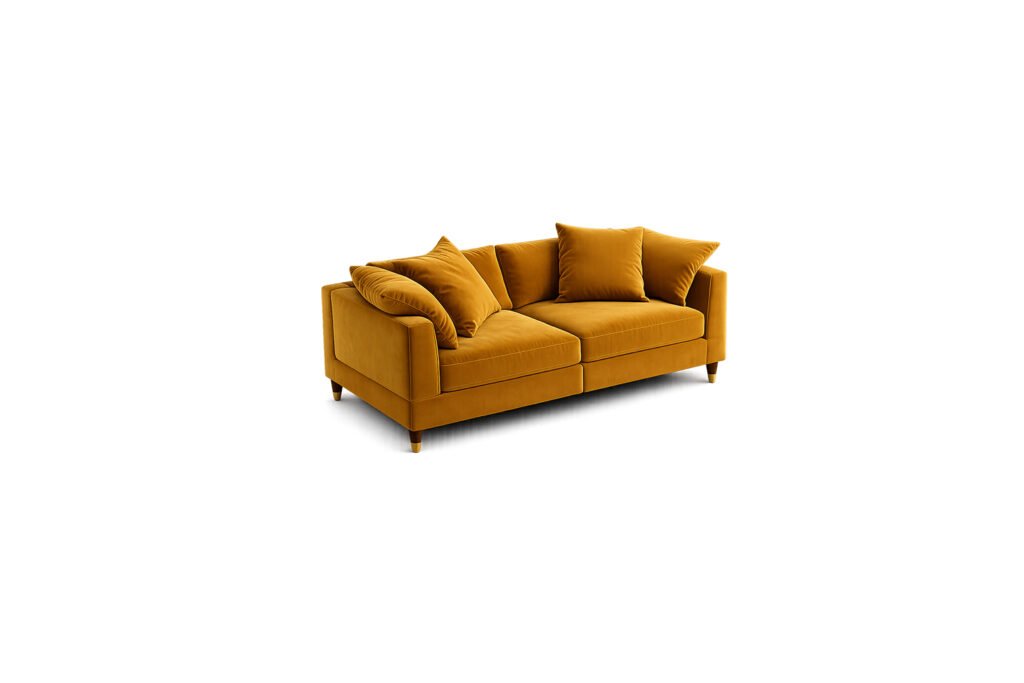 Amber Plush plush velvet sofa – Taksh Homes