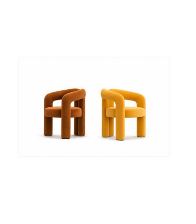Arco Loop Chair premium fabric chair – Taksh Homes