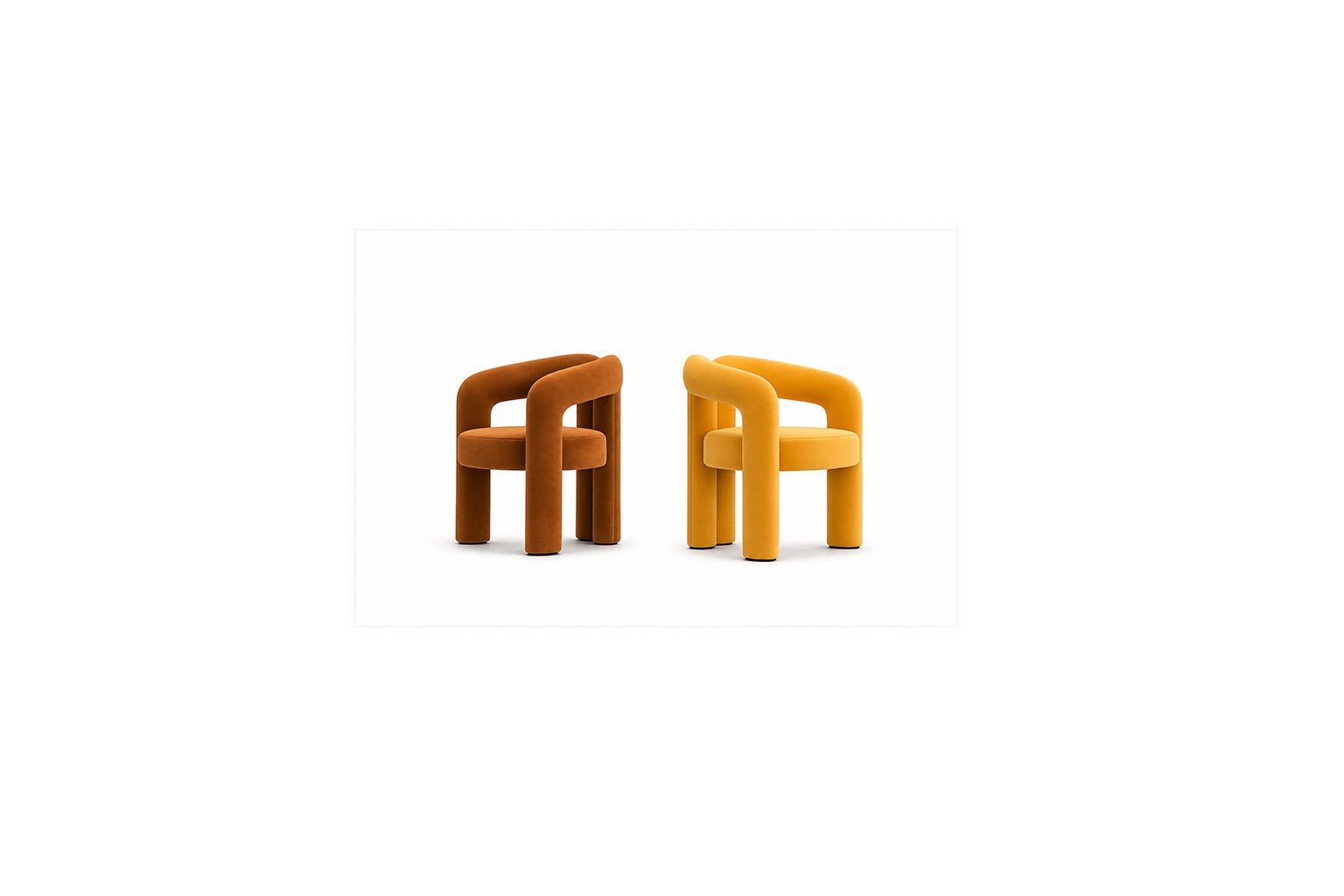 Arco Loop Chair premium fabric chair – Taksh Homes Arco Loop Chair premium fabric chair – Taksh Homes